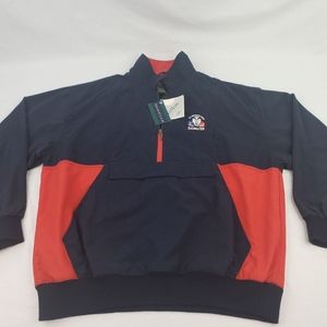 NWT Izod Club 1998 US Women's Open BLACKWOLF RUN 1/4 Zip Teflon Jacket Sz LARGE